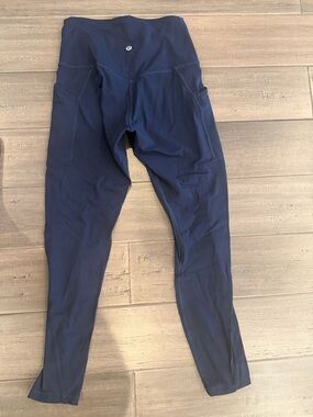 lululemon athletica Navy High-Rise Leggings with Side Pockets